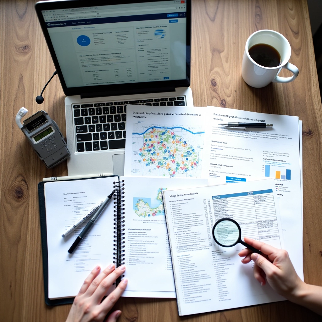 RankRevive Editorial Team workspace with research materials and SEO documentation